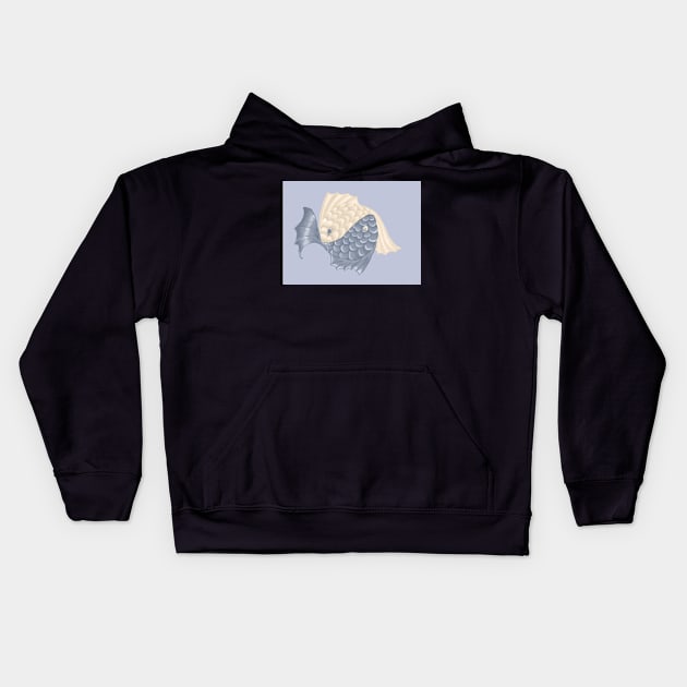 fishes Kids Hoodie by chequer